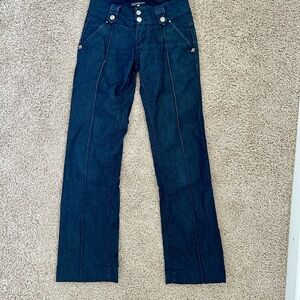Yves Saint Laurent Navy Flare Jeans